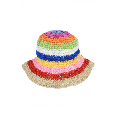 PAPER STRAW HAT AND RAINBOW