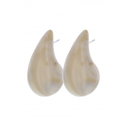 EARRINGS DROP SHAPE WITH MARBLE EFFECT