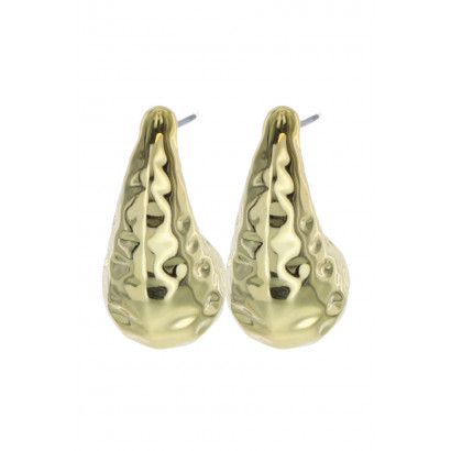 PENDIENTES FORMA DE GOTA, METALES IRREGULARES