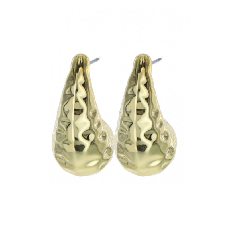 PENDIENTES FORMA DE GOTA, METALES IRREGULARES