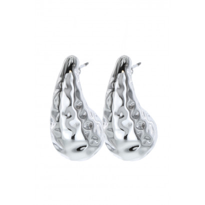 PENDIENTES FORMA DE GOTA, METALES IRREGULARES