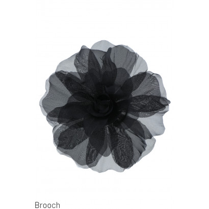 BROCHE AVEC FLEUR EN ORGANZA