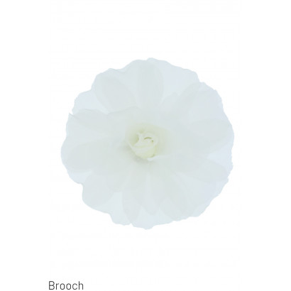 BROOCH WITH ORGANZA FLOWER SHAPE