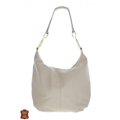 LISIE, LEATHER SHOPPING BAG WITH RING