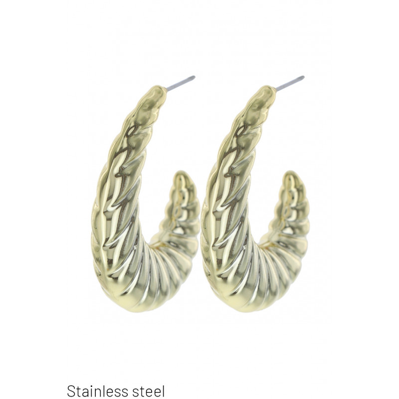 EARRINGS DROP SHAPE, IRREGULAR METAL