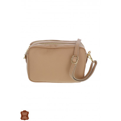 CAMILA, SAC BANDOULIÈRE CUIR, 2 COMPARTIMENTS