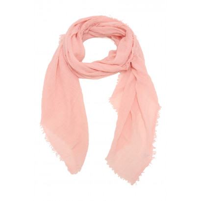 SCARF SOLID COLOR WITH FRINGES