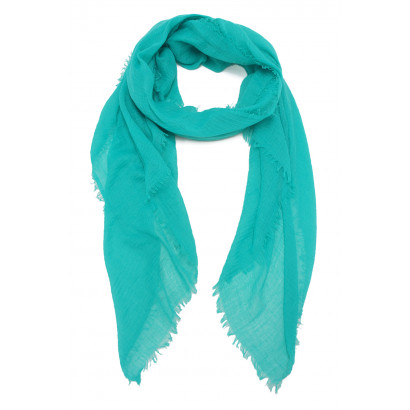 SCARF SOLID COLOR WITH FRINGES