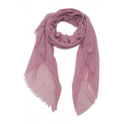 SCARF SOLID COLOR WITH FRINGES