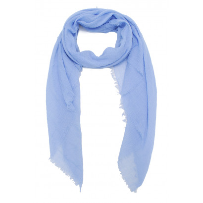 SCARF SOLID COLOR WITH FRINGES