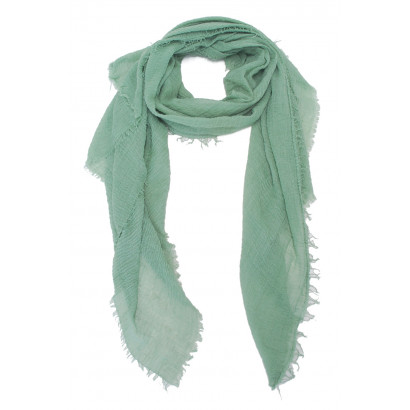 SCARF SOLID COLOR WITH FRINGES