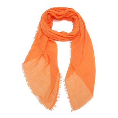 SCARF SOLID COLOR WITH FRINGES