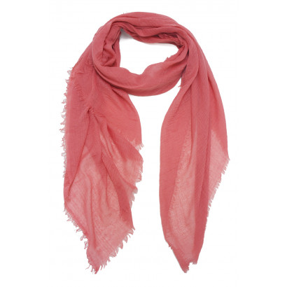 SCARF SOLID COLOR WITH FRINGES