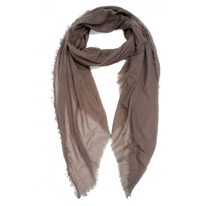 SCARF SOLID COLOR WITH FRINGES