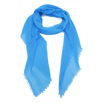 SCARF SOLID COLOR WITH FRINGES