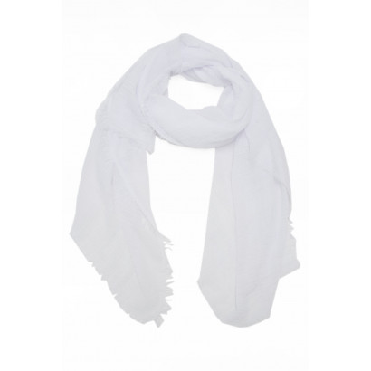 SCARF SOLID COLOR WITH FRINGES