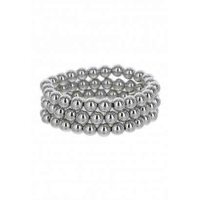 3 ROWS ELASTIC BRACELET WITH METAL BALLS