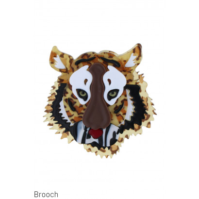 BROOCH WITH TIGER