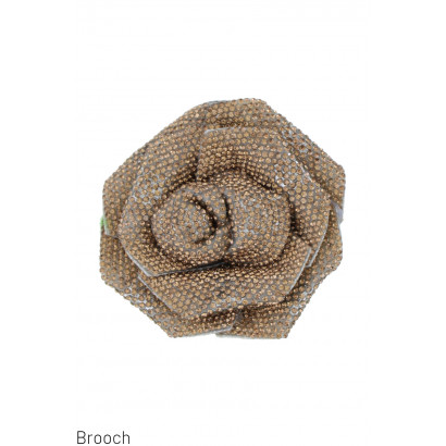 BROCHE FORME DE FLEUR AVEC STRASS