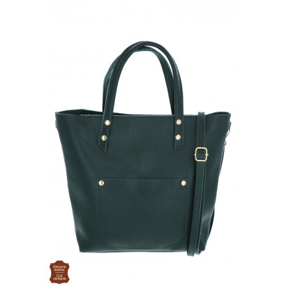 ESTHER, LEATHER TOTEBAG...