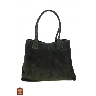 LISE, SUEDE SHOPPING BAG, SOLID COLORS