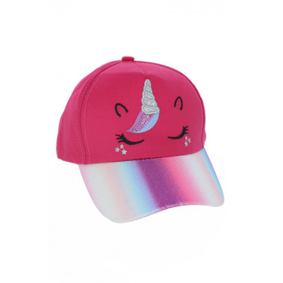 CAP WITH UNICORN AND SEQUINS