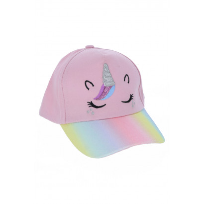 CAP WITH UNICORN AND SEQUINS