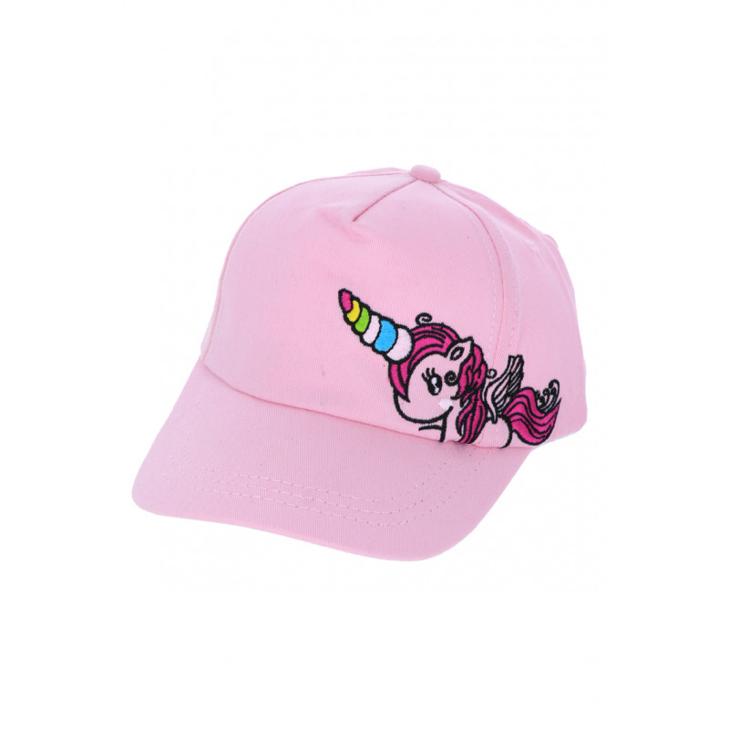 CASQUETTE COULEUR UNIE AVEC UNE LICORNE