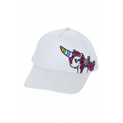 CAP SOLID COLOR WITH A UNICORN