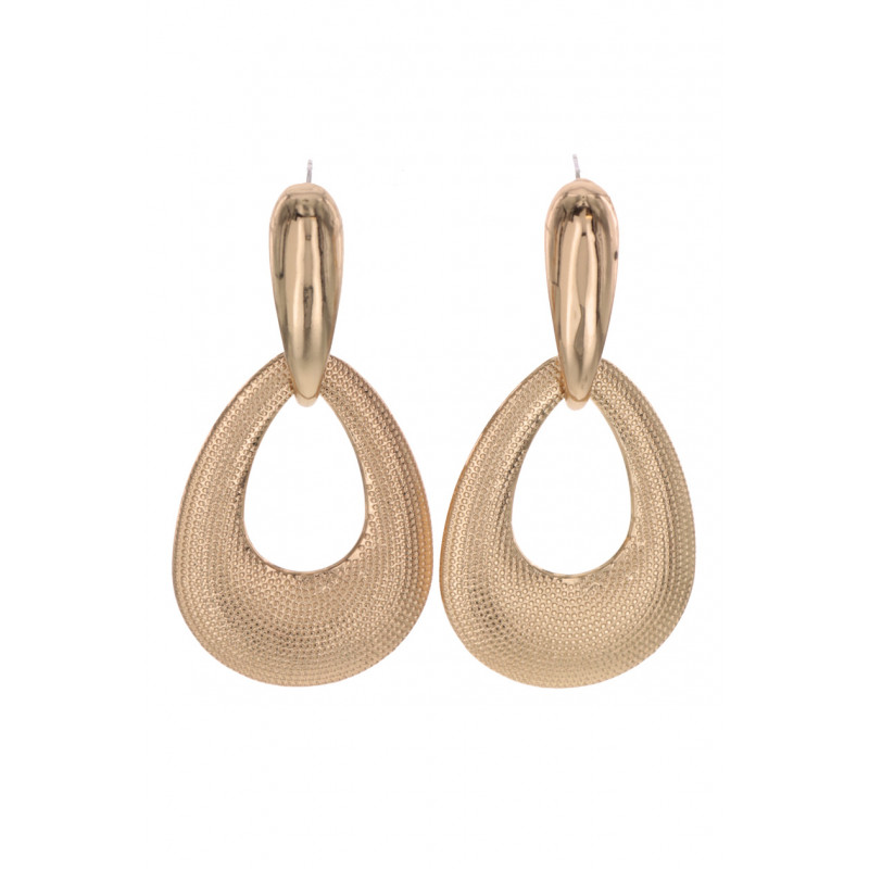 EARRINGS DROP SHAPE, IRREGULAR METAL