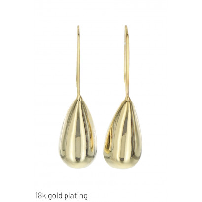 GOLD PLATING EARRINGS WITH DROP SHAPE PENDANT