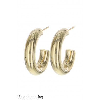 GOLD PLATING EARRINGS WITH ROUND SHAPE