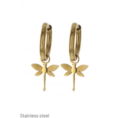 STEEL EARRING WITH...