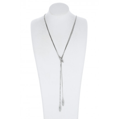 COLLIER LONG PASSANT DANS UN ANNEAU