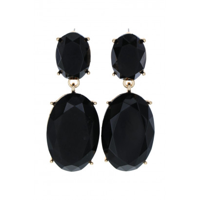 POST EARRING GEOMETRIC SHAPE WITH CRYSTAL