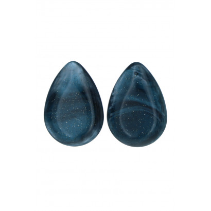 POST EARRING BOLD PLASTIC DROP SHAPED