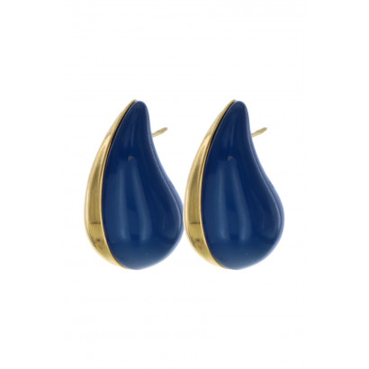 POST EARRING BOLD COLORED DROP SHAPED