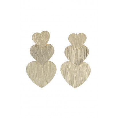 POST PENDANT EARRING HEART SHAPE