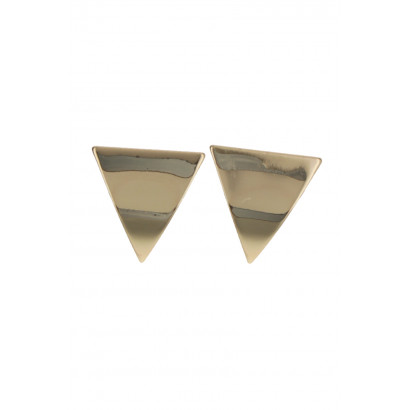 POST EARRING TRIANGLE IN METAL