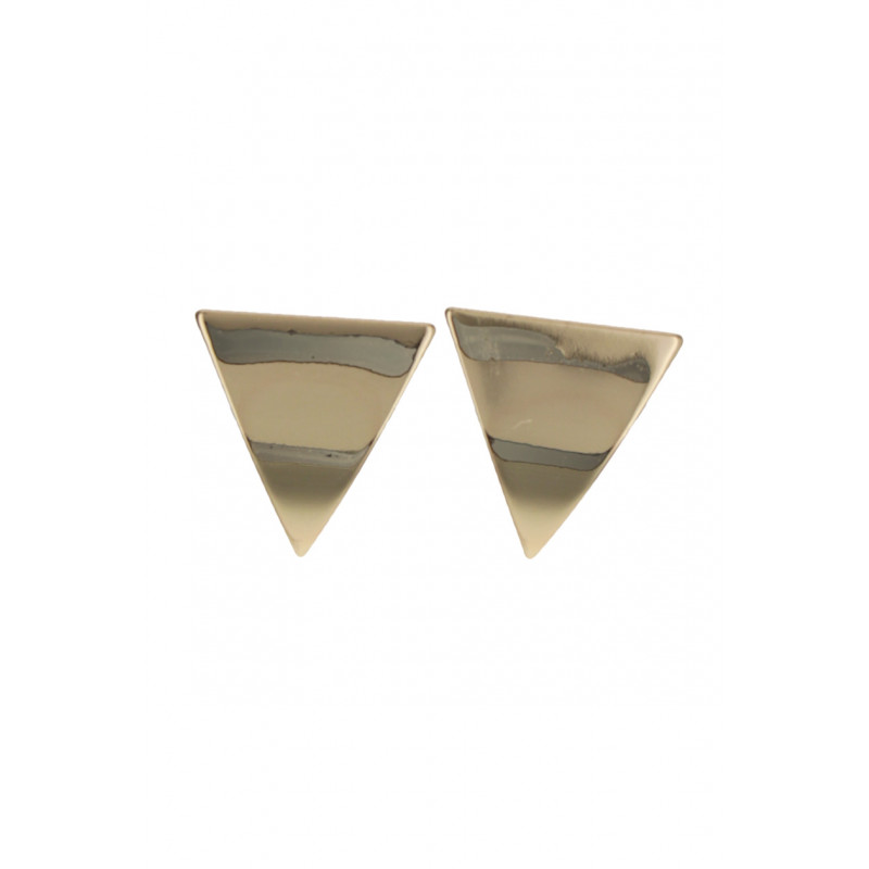 POST EARRING TRIANGLE IN METAL