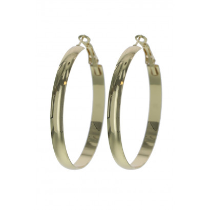 HOOP CREOLE EARRINGS ROUND SHAPE