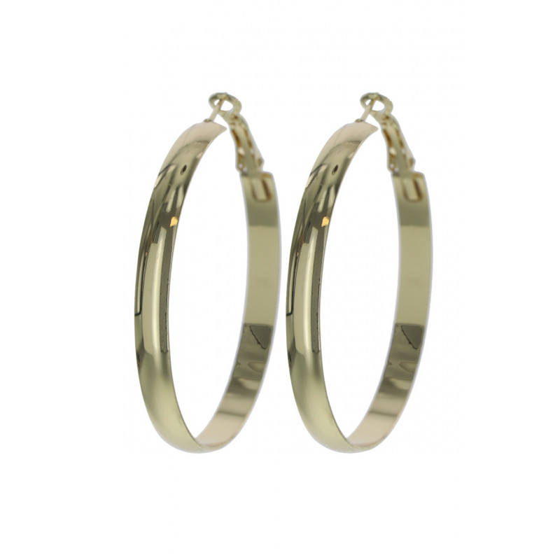 HOOP CREOLE EARRINGS ROUND SHAPE