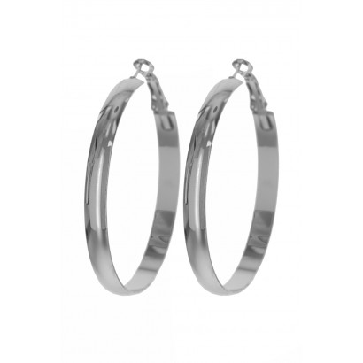 HOOP CREOLE EARRINGS ROUND SHAPE