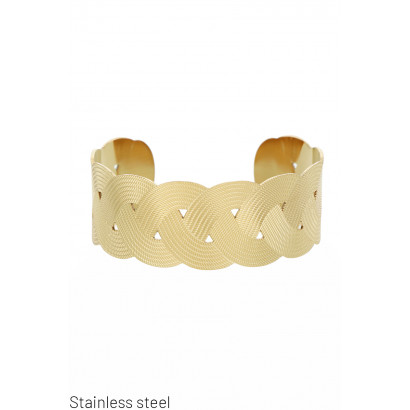 STAAL RIGID BRACELET IN GEWIKKELD VORM