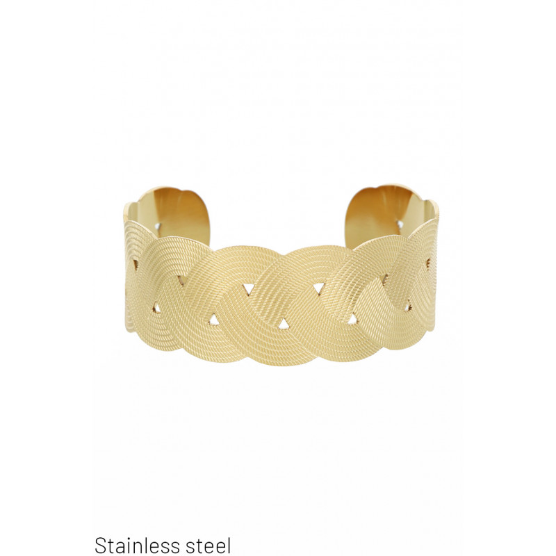 STAAL RIGID BRACELET IN GEWIKKELD VORM