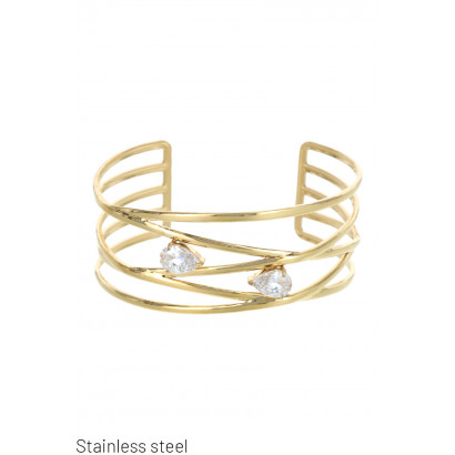 STALL STRAKKE ARMBAND GEOMETRISCHE VORM & STRASS