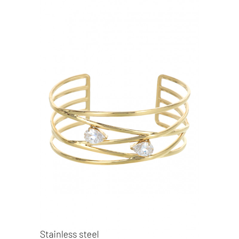 STALL STRAKKE ARMBAND GEOMETRISCHE VORM & STRASS