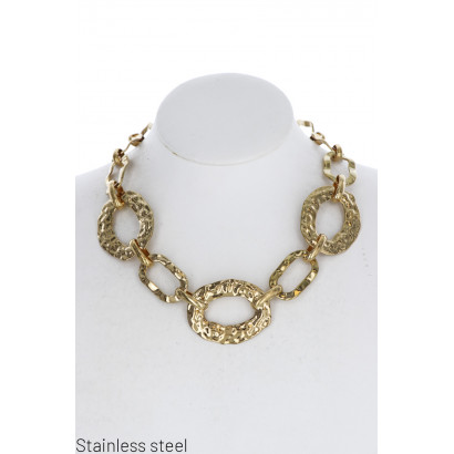 STAINL.STEEL NECKLACE WITH...