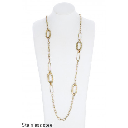 LONG CHAIN NECKLACE WITH...