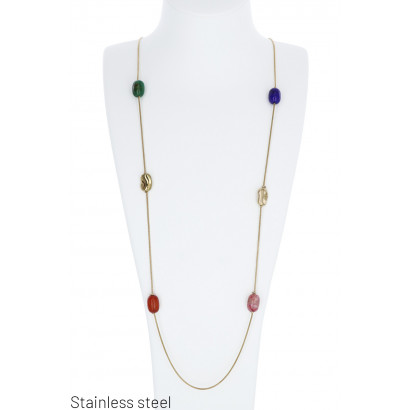 LONG NECKLACE WITH PENDENT...